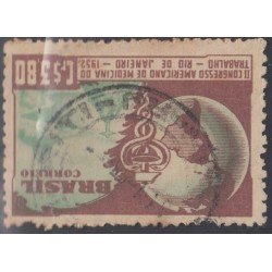Brasil Brazil 517 1952 II Congreso de Medicina Usado