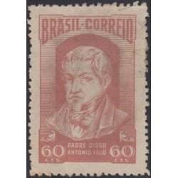 Brasil Brazil 521 1952 Padre Diogo Antonio Feijo Usado Brasil Brazil 521 1952 Padre Diogo Antonio Feijo Usado
