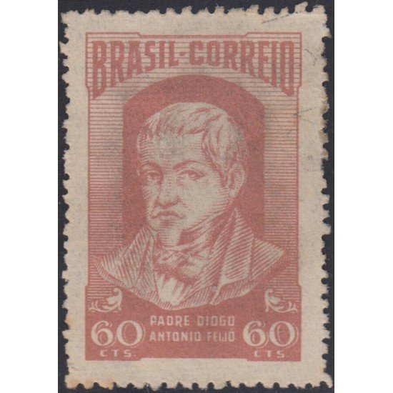 Brasil Brazil 521 1952 Padre Diogo Antonio Feijo Usado
