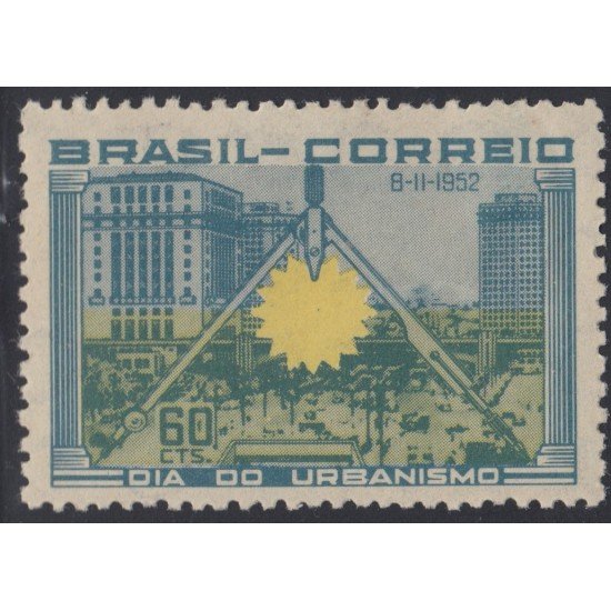 Brasil Brazil 522 1952 Día del Urbanismo MNH Brasil Brazil 522 1952 Día del Urbanismo MNH