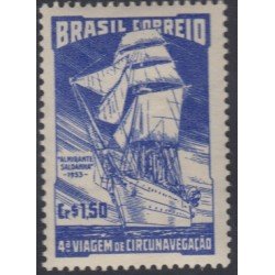 Brasil Brazil 530 1953 4ta vuelta al mundo en el velero Almirante Saldanha MNH Brasil Brazil 530 1953 4ta vuelta al mundo en el velero Almirante Saldanha MNH