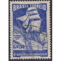 Brasil Brazil 530 1953 4ta vuelta al mundo en el velero Almirante Saldanha MH Brasil Brazil 530 1953 4ta vuelta al mundo en el velero Almirante Saldanha MH