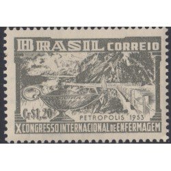 Brasil Brazil 532 1953 10º congreso internacional de cuidados hospitalarios MNH Brasil Brazil 532 1953 10º congreso internacional de cuidados hospitalarios MNH