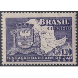 Brasil Brazil 542 1953 100 Años de la fundación de la villa de Jau MH Brasil Brazil 542 1953 100 Años de la fundación de la villa de Jau MH