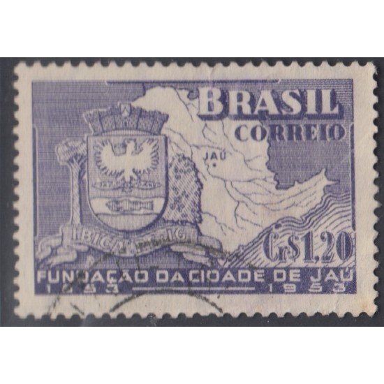 Brasil Brazil 542 1953 100 Años de la fundación de la villa de Jau Usado