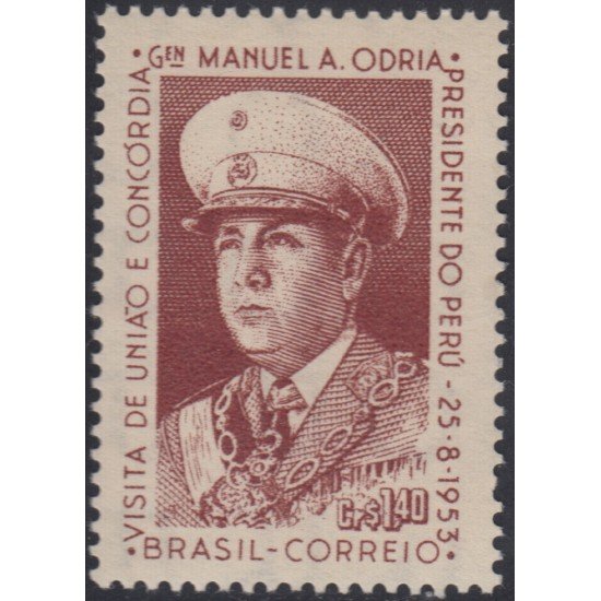 Brasil Brazil 543 1953 Presidente de Perú Manuel A. Odria MH
