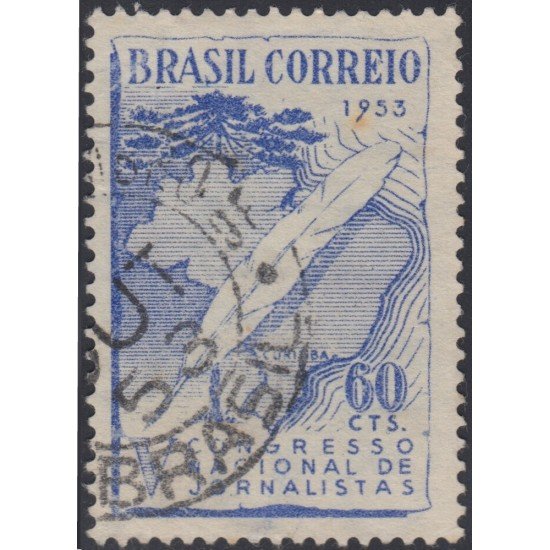 Brasil Brazil 544 1953 5º Congreso nacional de periodistas Usado