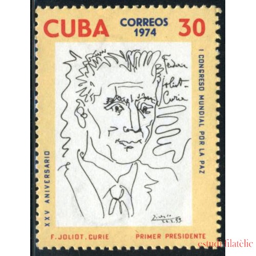 PI1 Cuba  Nº 1815  1974  Paz , lujo