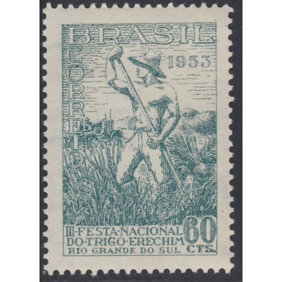 Brasil Brazil 554 1953 3ra fiesta del trigo Río Grande del Sur MH Brasil Brazil 554 1953 3ra fiesta del trigo Río Grande del Sur MH