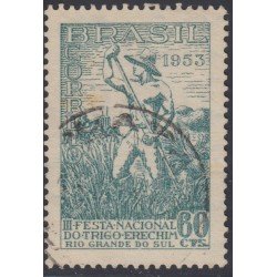 Brasil Brazil 554 1953 3ra fiesta del trigo Río Grande del Sur Usado Brasil Brazil 554 1953 3ra fiesta del trigo Río Grande del Sur Usado