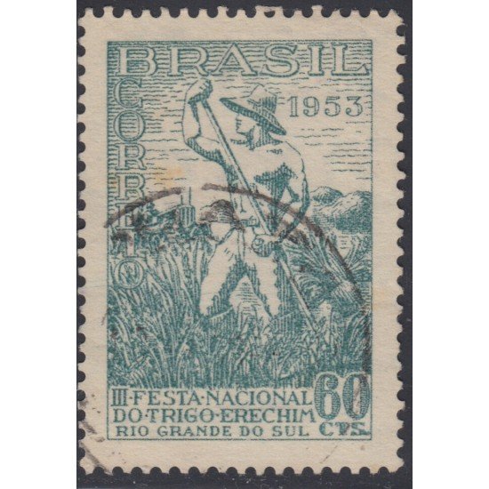 Brasil Brazil 554 1953 3ra fiesta del trigo Río Grande del Sur Usado Brasil Brazil 554 1953 3ra fiesta del trigo Río Grande del Sur Usado