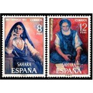 Sahara 306/07 1972 Pro infancia Pinturas MNH