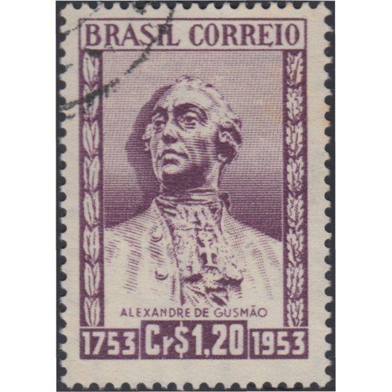 Brasil Brazil 559 1954 200 Años de la muerte de Alexandre de Guzmao Usado Brasil Brazil 559 1954 200 Años de la muerte de Alexandre de Guzmao Usado