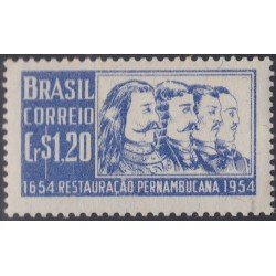 Brasil Brazil 565 1954 Restauración Pernambucana MH Brasil Brazil 565 1954 Restauración Pernambucana MH