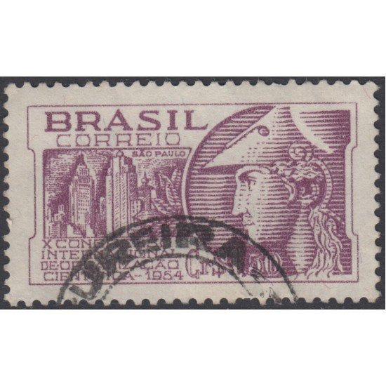 Brasil Brazil 566 1954 10º Congreso Internacional Organización Científica Usado Brasil Brazil 566 1954 10º Congreso Internacional Organización Científica Usado