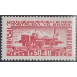 Brasil Brazil 569 1954 Centenario de los ferrocarriles brasileños MNH Brasil Brazil 569 1954 Centenario de los ferrocarriles brasileños MNH