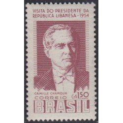 Brasil Brazil 570 1954 Presidente Libanés Camille Chamoun MH Brasil Brazil 570 1954 Presidente Libanés Camille Chamoun MH