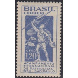 Brasil Brazil 574 1954 Acampada Internacional de patrullas MH Brasil Brazil 574 1954 Acampada Internacional de patrullas MH