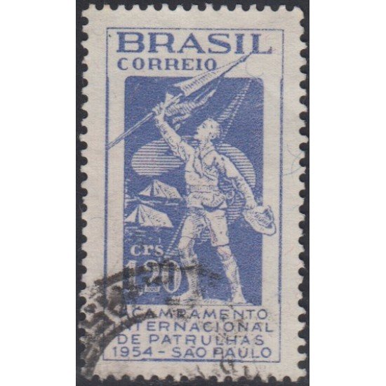 Brasil Brazil 574 1954 Acampada Internacional de patrullas Usado Brasil Brazil 574 1954 Acampada Internacional de patrullas Usado
