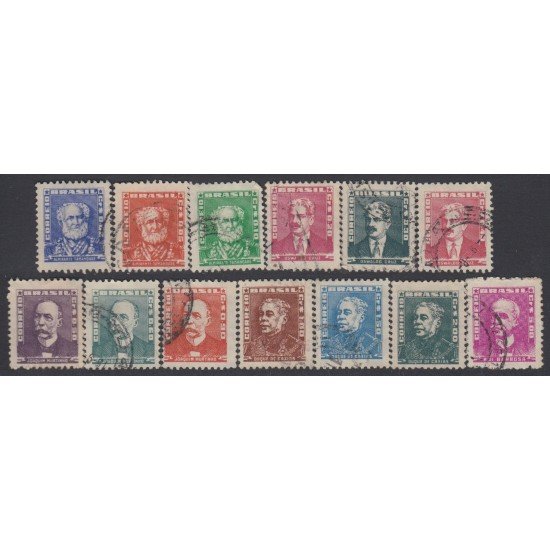 Brasil Brazil 575/584B 1954 Serie Antigua Usado Brasil Brazil 575/584B 1954 Serie Antigua Usado