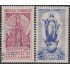 Brasil Brazil 586/87 1954 Conmemoración del Año Mariano Usado