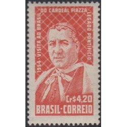 Brasil Brazil 589 1954 Cardinal Piazza Adeodato Giovanni MNH Brasil Brazil 589 1954 Cardinal Piazza Adeodato Giovanni MNH