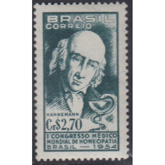 Brasil Brazil 592 1954 I Congreso mundial de medicina Homeopática MNH Brasil Brazil 592 1954 I Congreso mundial de medicina Homeopática MNH