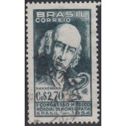 Brasil Brazil 592 1954 I Congreso mundial de medicina Homeopática Usado Brasil Brazil 592 1954 I Congreso mundial de medicina Homeopática Usado