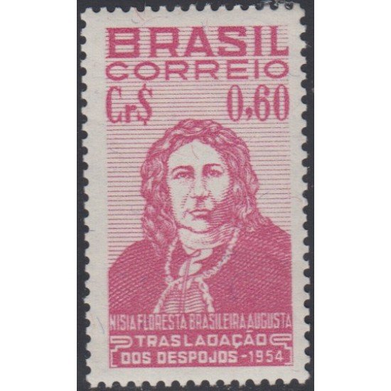 Brasil Brazil 593 1954 Escritor Nisia Floresta Brasileira Augusta MNH Brasil Brazil 593 1954 Escritor Nisia Floresta Brasileira Augusta MNH