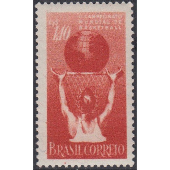Brasil Brazil 594 1954 II Campeonato Mundial de basket-ball MNH Brasil Brazil 594 1954 II Campeonato Mundial de basket-ball MNH