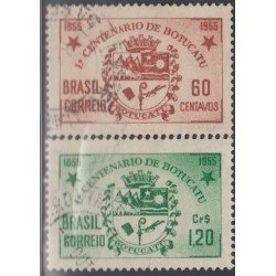 Brasil Brazil 603/04 1955 100 Años de la Villa de Botucatu Usado