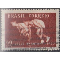Brasil Brazil 605 1955 JuegoS deportivos juveniles Usado