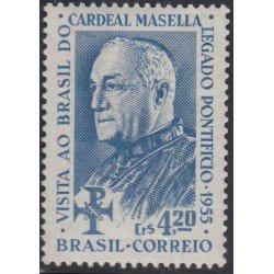Brasil Brazil 609 1955 Cardenal Masella legado Pontífico MNH