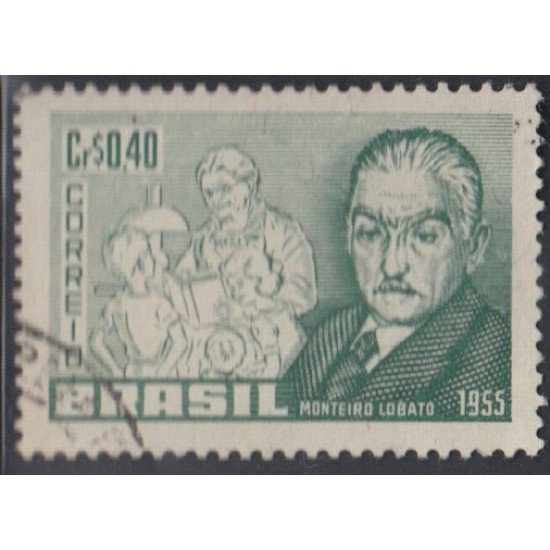 Brasil Brazil 612 1955 Monteiro Lobato Usado Brasil Brazil 612 1955 Monteiro Lobato Usado