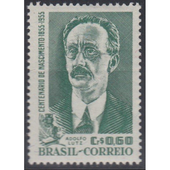 Brasil Brazil 613 1955 Naturalista Adolfo Lutz MNH Brasil Brazil 613 1955 Naturalista Adolfo Lutz MNH