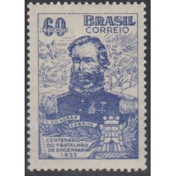 Brasil Brazil 614 1955 Centenario de la Ingeniería Militar MNH