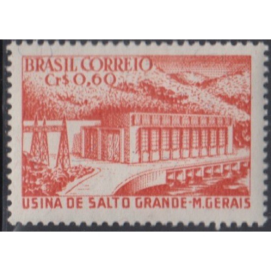 Brasil Brazil 615 1955 Inauguración de la presa de Salto Grande MNH Brasil Brazil 615 1955 Inauguración de la presa de Salto Grande MNH