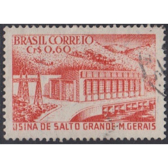 Brasil Brazil 615 1955 Inauguración de la presa de Salto Grande Usado