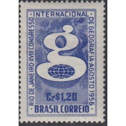 Brasil Brazil 616 1956 XVIII Congreso Internacional de Geografía MNH