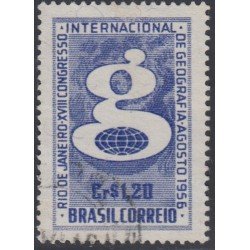 Brasil Brazil 616 1956 XVIII Congreso Internacional de Geografía Usado