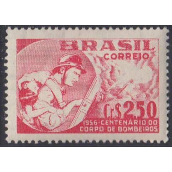 Brasil Brazil 619 1956 Centenario del cuerpo de bomberos MH Brasil Brazil 619 1956 Centenario del cuerpo de bomberos MH