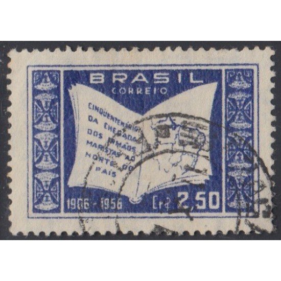 Brasil Brazil 620 1956 Evangelización del Norte por los Hermanos Maristas Usado Brasil Brazil 620 1956 Evangelización del Norte por los Hermanos Maristas Usado