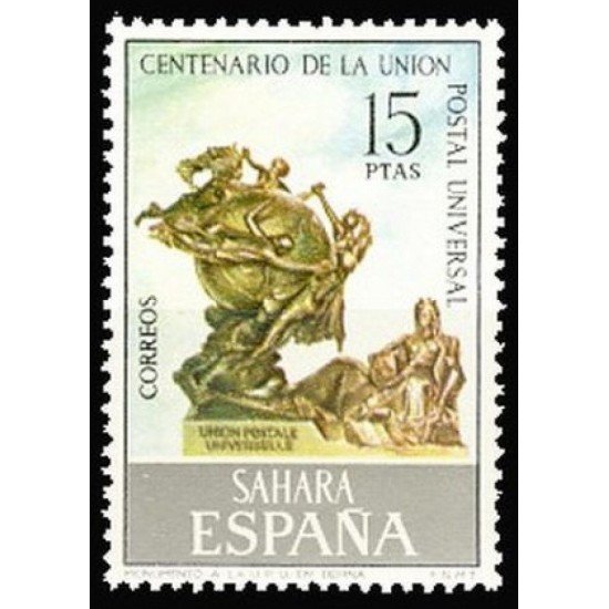 Sahara 316 1974 Centenario Monumento a la U.P.U. MNH