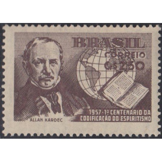 Brasil Brazil 628 1957 Codificación de espiritismo Allan Kardec MNH