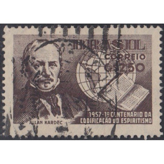 Brasil Brazil 628 1957 Codificación de espiritismo Allan Kardec Usado Brasil Brazil 628 1957 Codificación de espiritismo Allan Kardec Usado