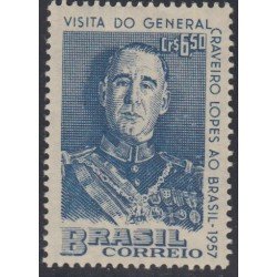 Brasil Brazil 630 1957 Presidente de Portugal Craveiro Lópes Ao MH Brasil Brazil 630 1957 Presidente de Portugal Craveiro Lópes Ao MH