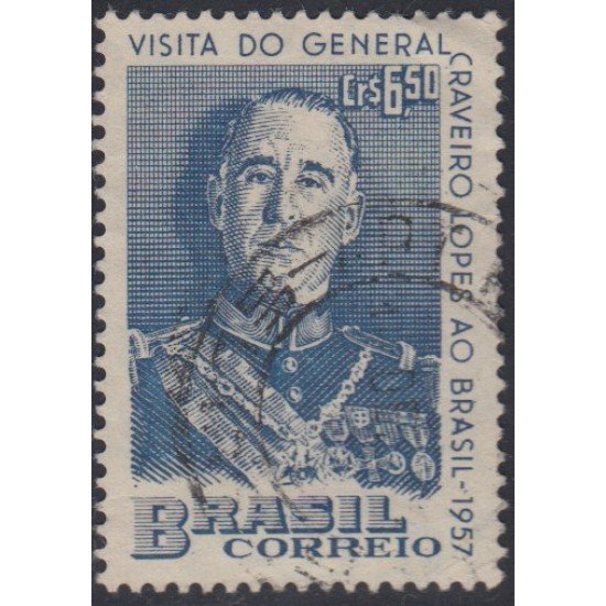 Brasil Brazil 630 1957 Presidente de Portugal Craveiro Lópes Ao Usado Brasil Brazil 630 1957 Presidente de Portugal Craveiro Lópes Ao Usado