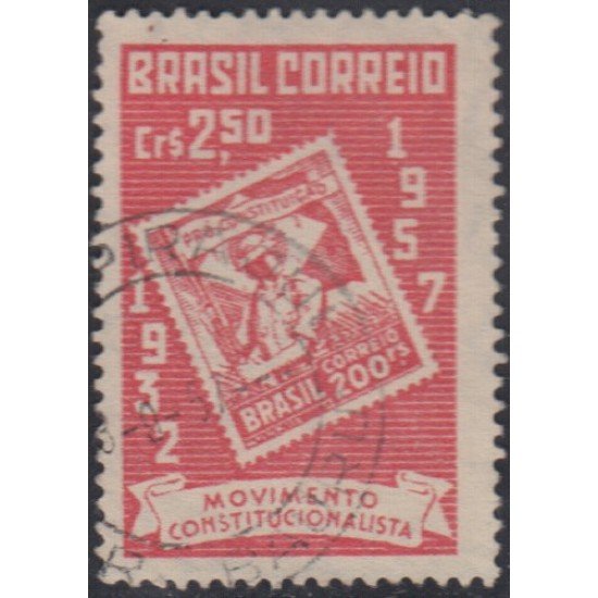 Brasil Brazil 631 1957 25 Años del movimiento constitucional Usado Brasil Brazil 631 1957 25 Años del movimiento constitucional Usado