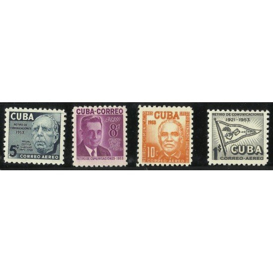 VAR3 Cuba A- 90/93 1953 Miguel Coyula Antonio Guinard Gregorio Hernández MNH