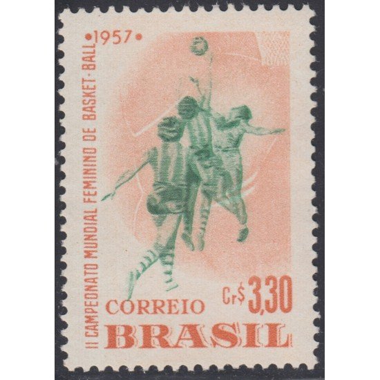 Brasil Brazil 634 1957 II Campeonato femenino de Basket-ball MNH Brasil Brazil 634 1957 II Campeonato femenino de Basket-ball MNH